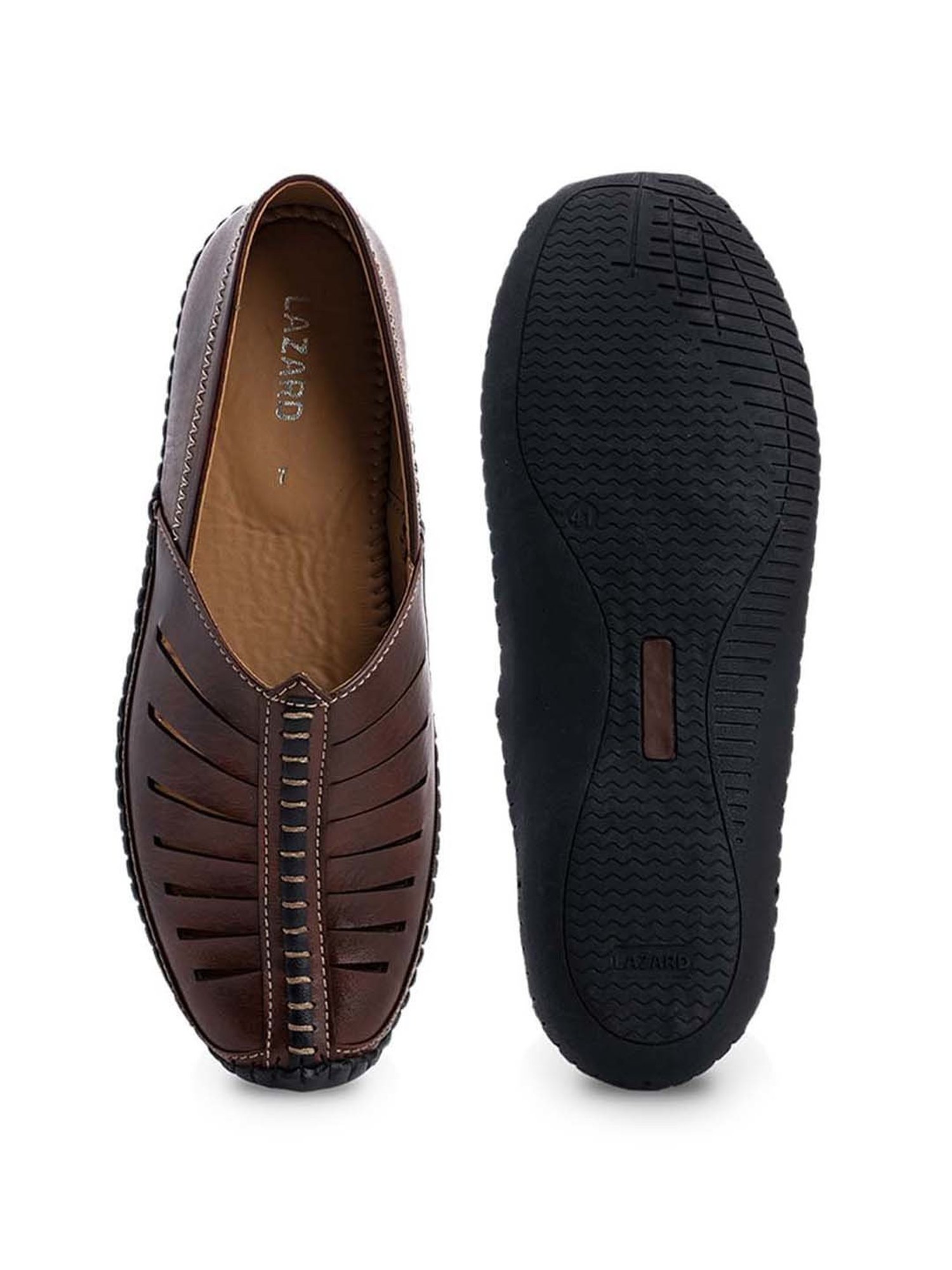Lazard by Khadim's Men's Brown Ethnic Juttis