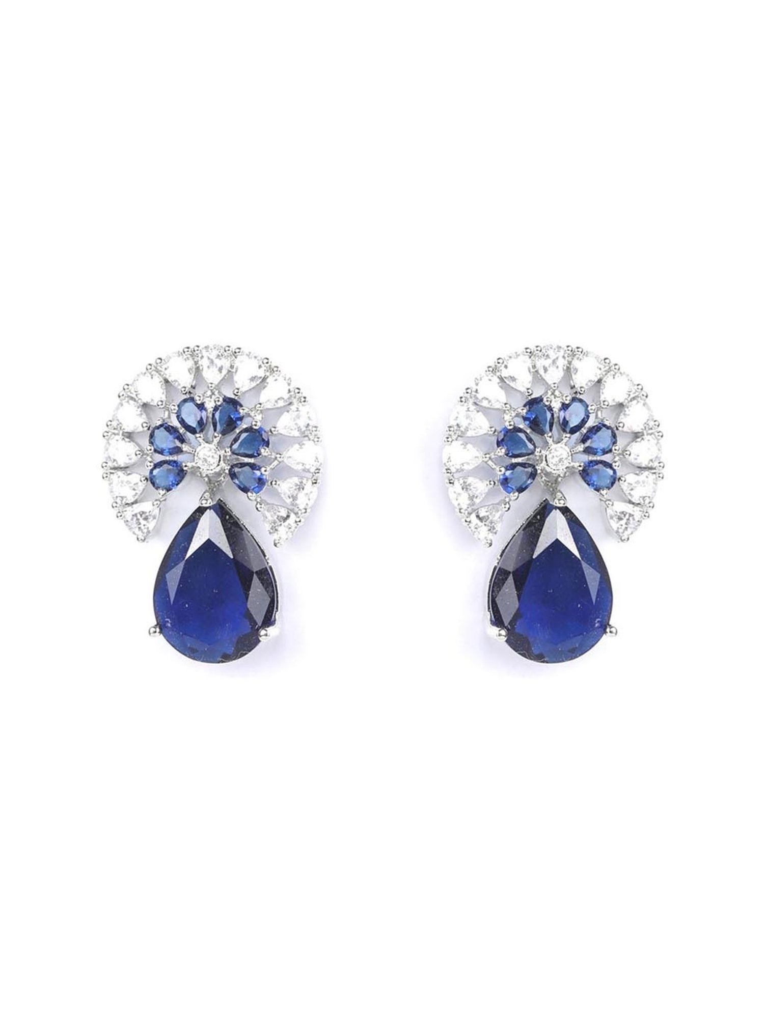 Priyaasi Blue Stud Earrings