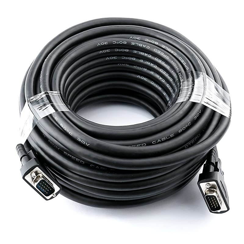 50 Feet VGA Monitor Cable Male to Male Cord 1080p High Resolution (15m)