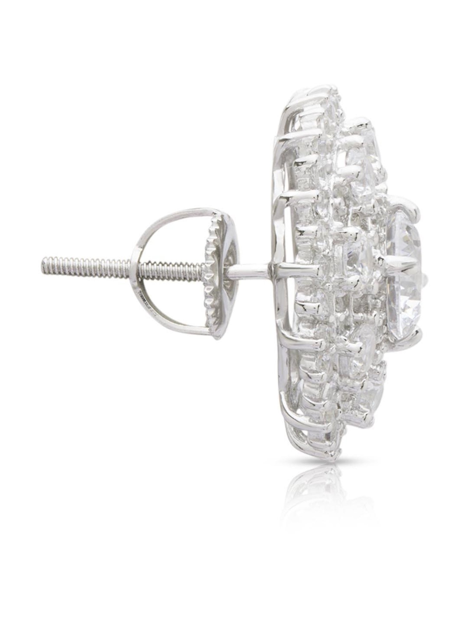 Anayra 92.5 Sterling Silver Classic Earrings for Women