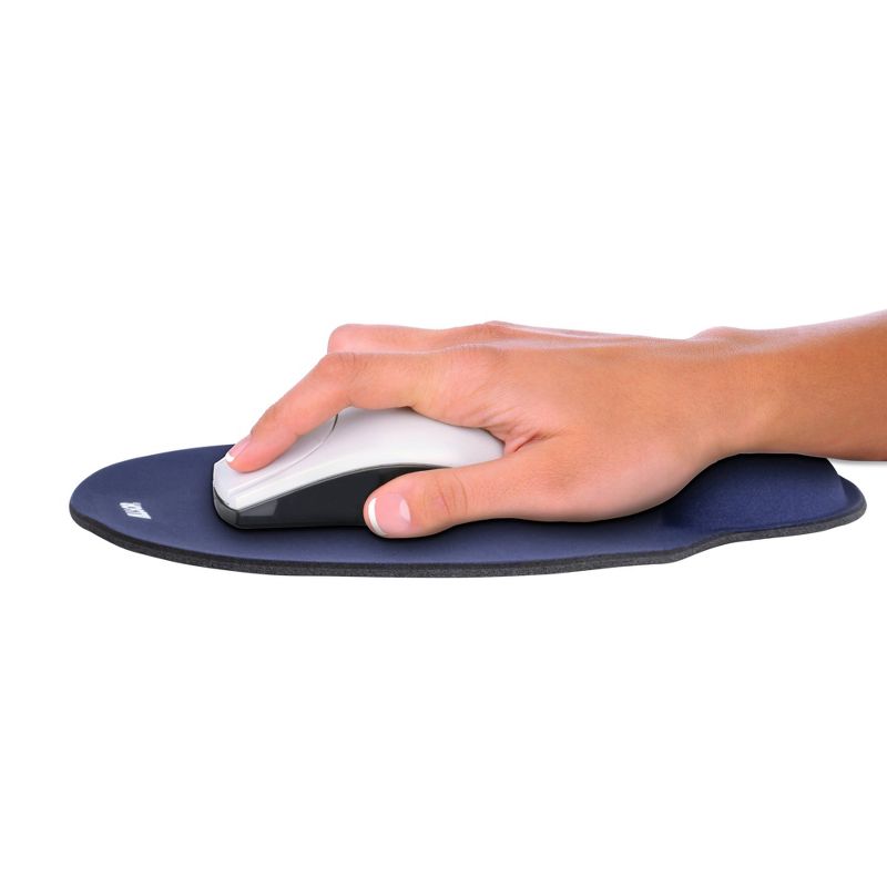 ALLSOP Mouse Pad with Wrist Rest - Navy