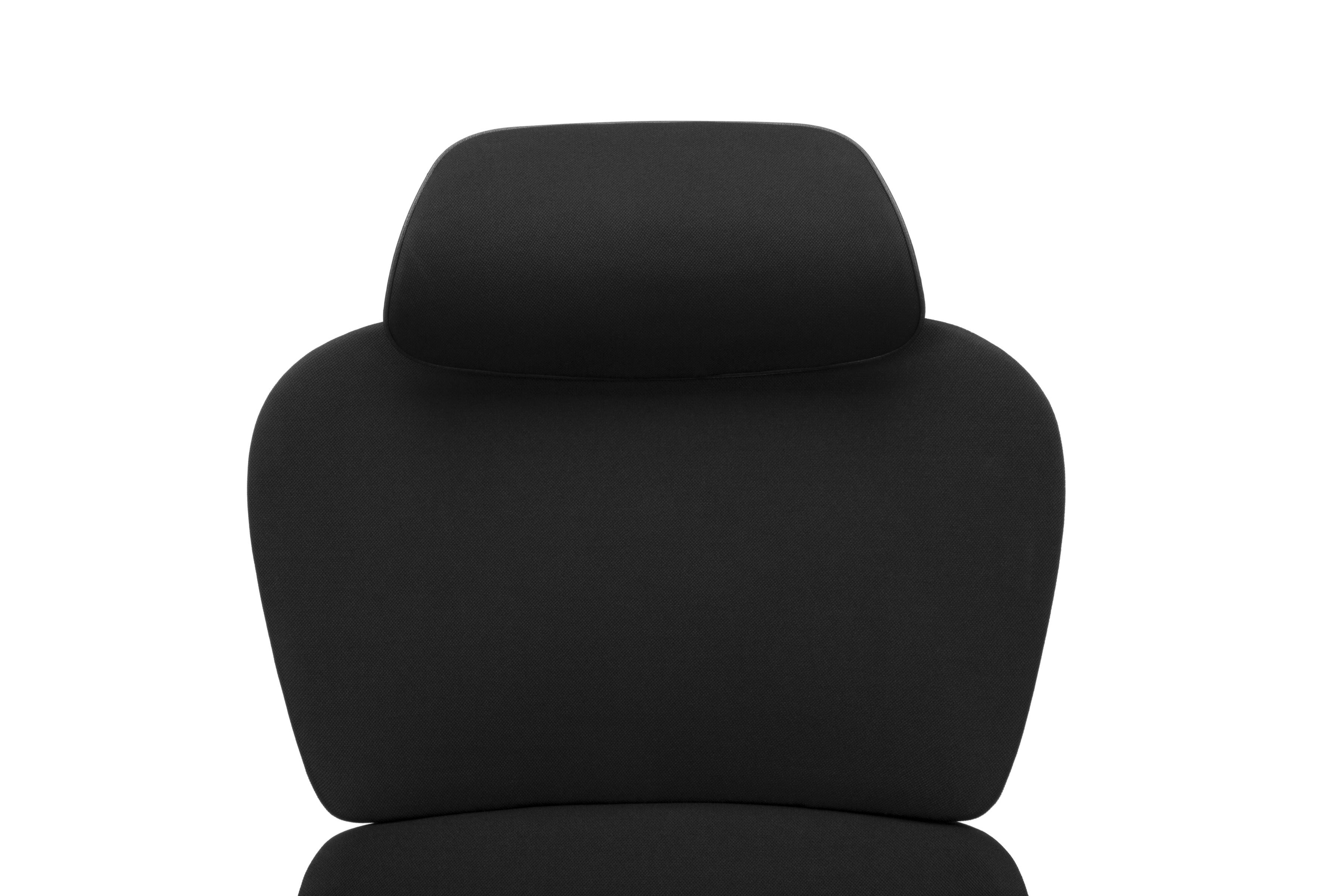 OFM Ergo Fabric Upholstered Office Chair with Optional Headrest, Lumbar Support, in Black (540-F-BLK)