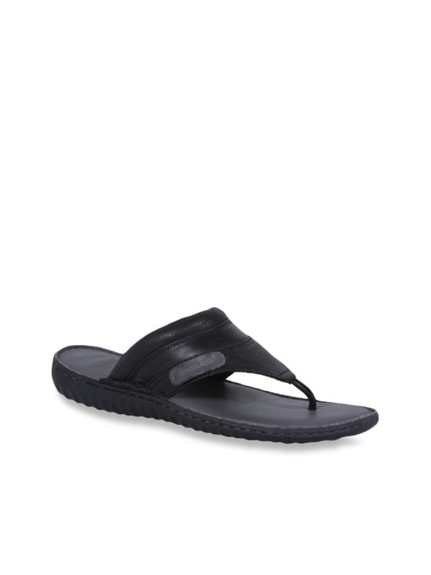 Woodland Men's Black Thong Sandals