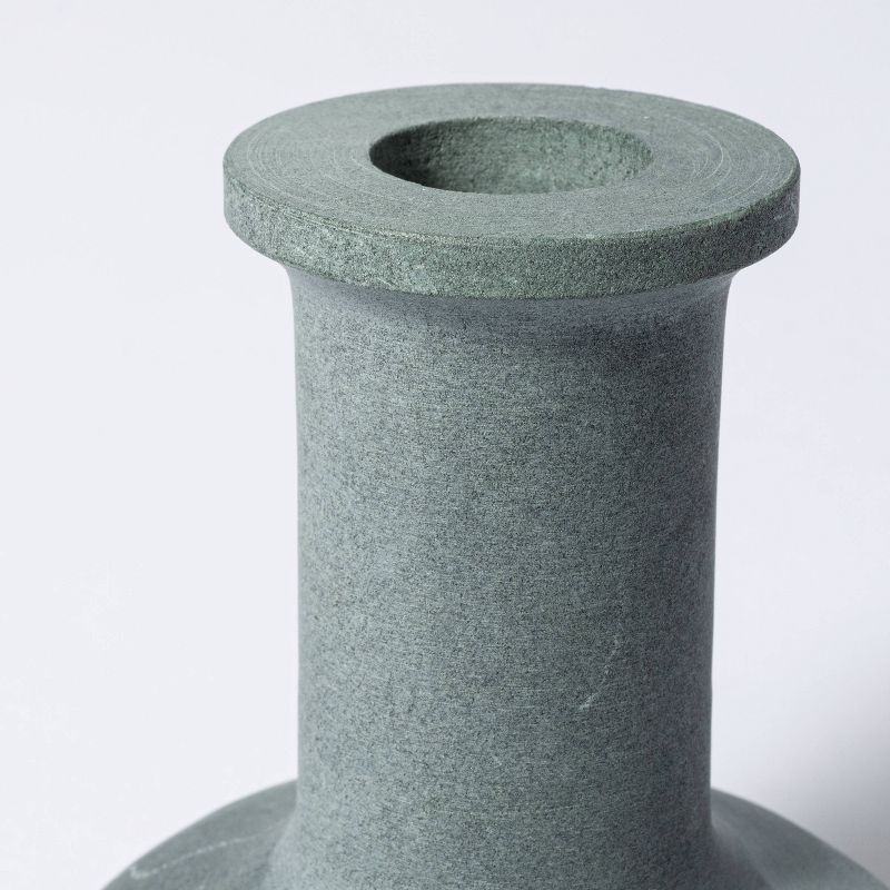 3.5" x 3.5" Soapstone Taper Candle Holder Gray - Threshold™ designed with Studio McGee