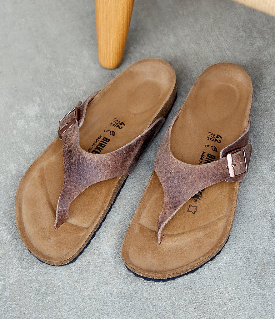 Birkenstock Men's Como Leather Thong Sandals