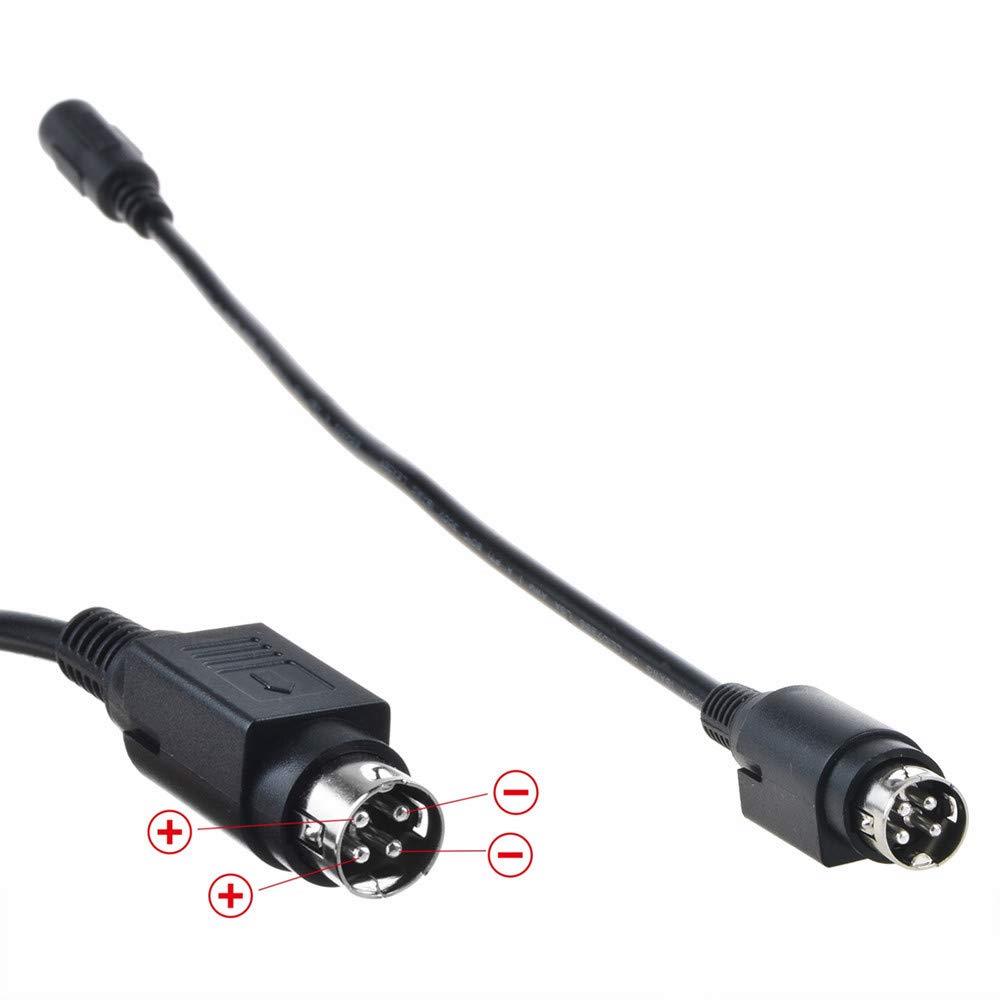 SLLEA 19V 180W 4-Pin DIN AC/DC Adapter for Touch Dynamic Breeze Performance All-in-One Intel Atom N270 POS Terminal 19VDC Battery Charger Mains (P2,P4 Positive 4-Pin Power Supply)