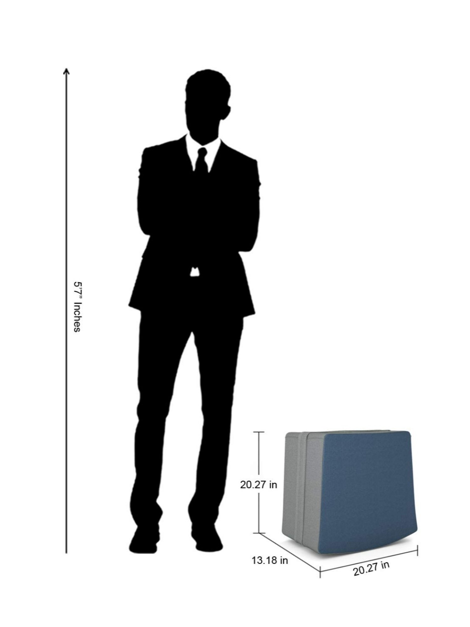 Godrej Interio Cradle ?Peacock Green Foam Pouf (1 Year Warranty)