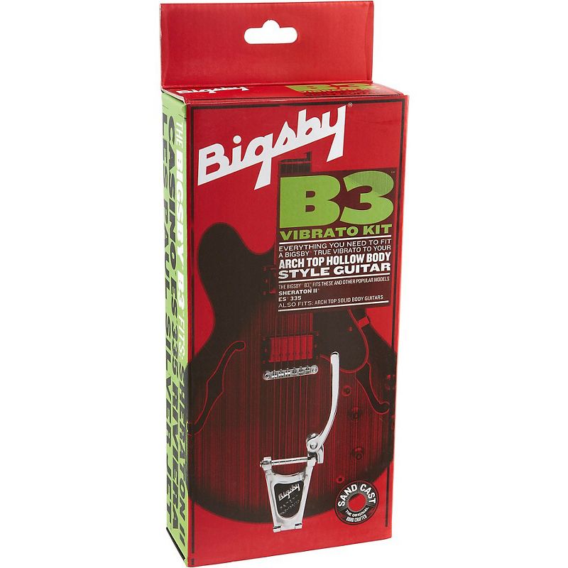 Bigsby B3 Vibrato Kit - Arch Top Hollowbody Guitars Chrome
