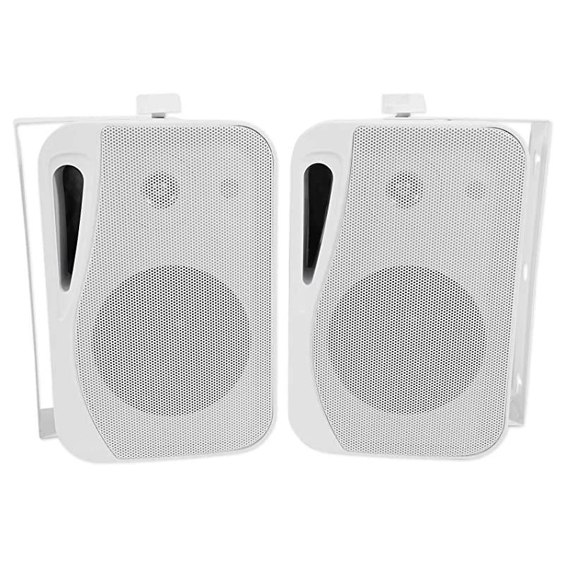 Pair  HP4S 4 OutdoorIndoor Home Theater Speakers with Swivel Bracket
