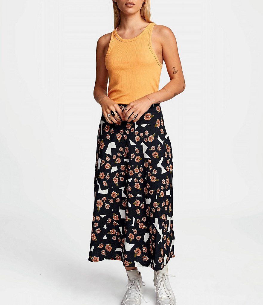 RVCA Century Sleeveless Rib-Knit Tank Top