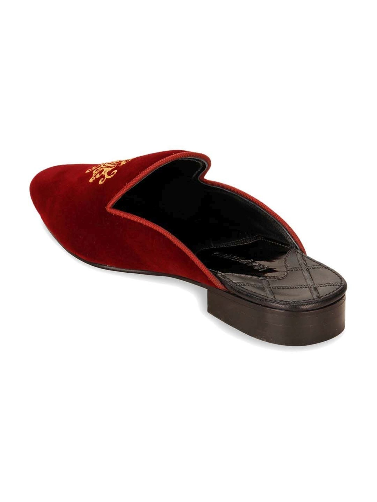 Imperio by Regal Men's Maroon Mule Shoes
