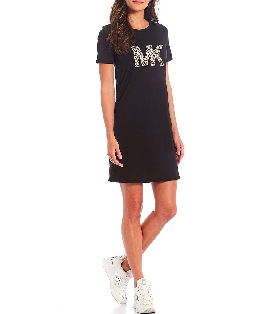 DKNY Luxe Knit Jersey Drape Neck Blouson Midi Dress