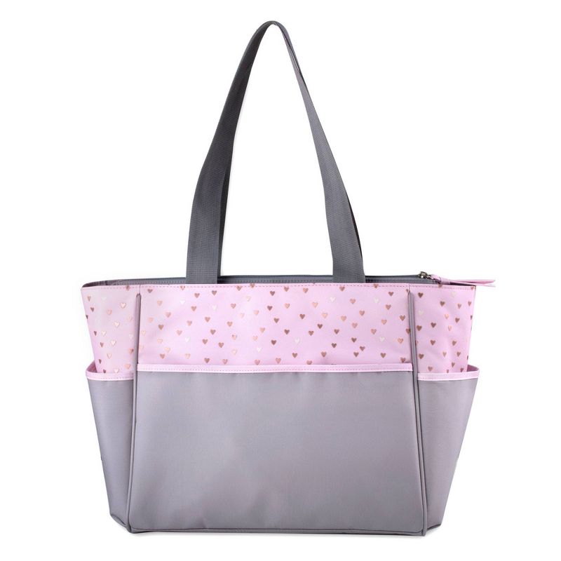 Baby Essential Kisses & Hearts 5-in-1 Tote - Pink