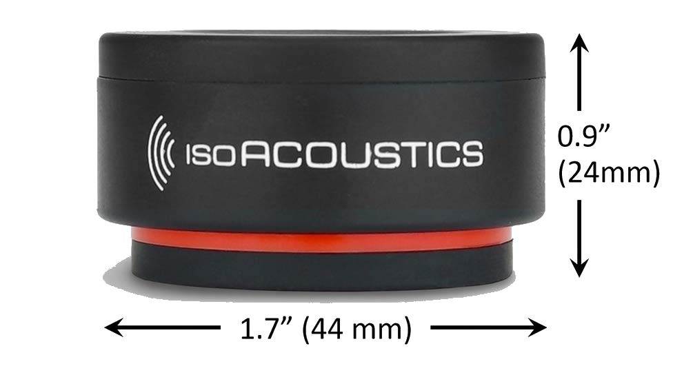 IsoAcoustics ISO-PUCK MINI Vibration Isolators for Small Studio Monitors and Speakers (8-pack)