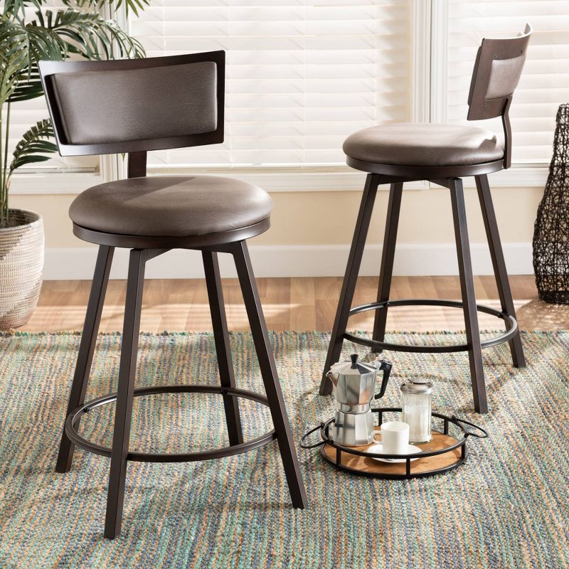 Ladder Barstool Seat Black - Riverstone Furniture Collection