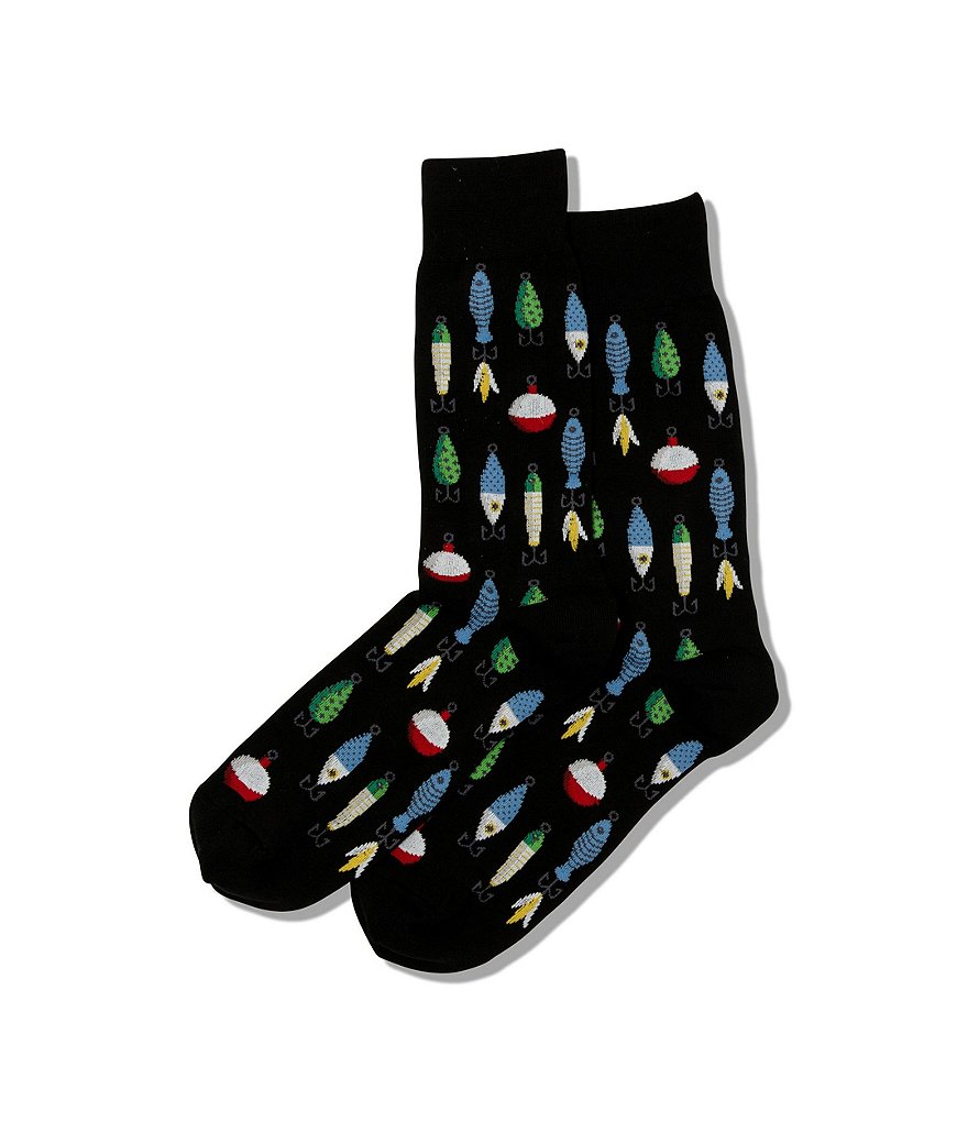 Hot Sox Novelty Fishing Lure Crew Socks