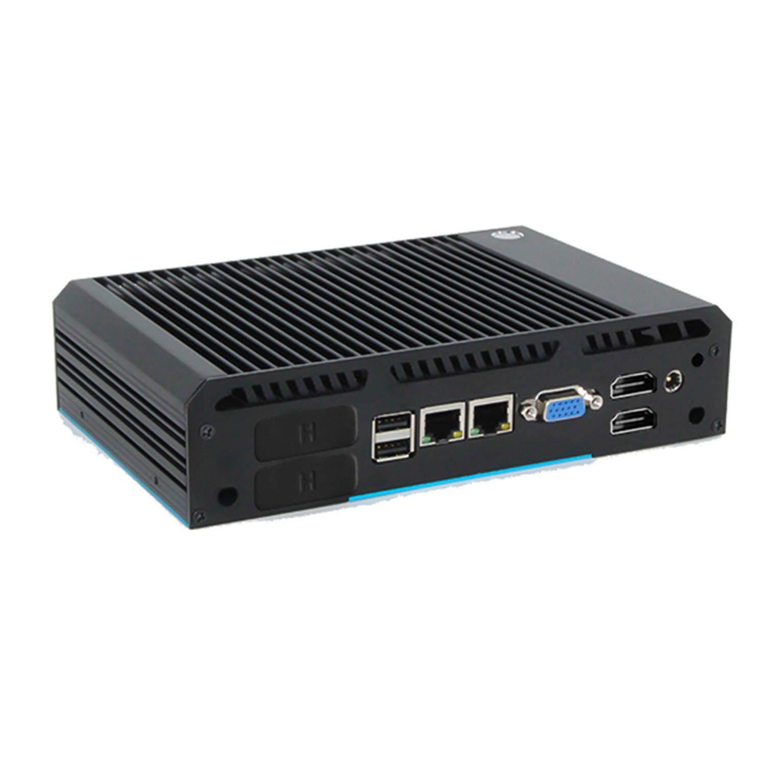 Fanless Industrial PC,IPC,Mini Computer,Intel Core I3 5005U,Windows 10 Pro/Linux Ubuntu,(Black),[VGA,HDMI,DP,2LAN,2USB2.0,4USB3.0,3RS232,RS485,WiFi],(16G RAM/512G SSD)