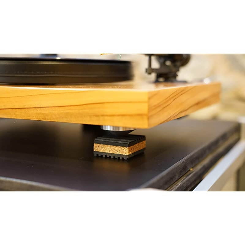 Sound Isolation Pads. Cork Pads for Speakers to Improve Sound and Reduce Vibration (1" Pack of 8)