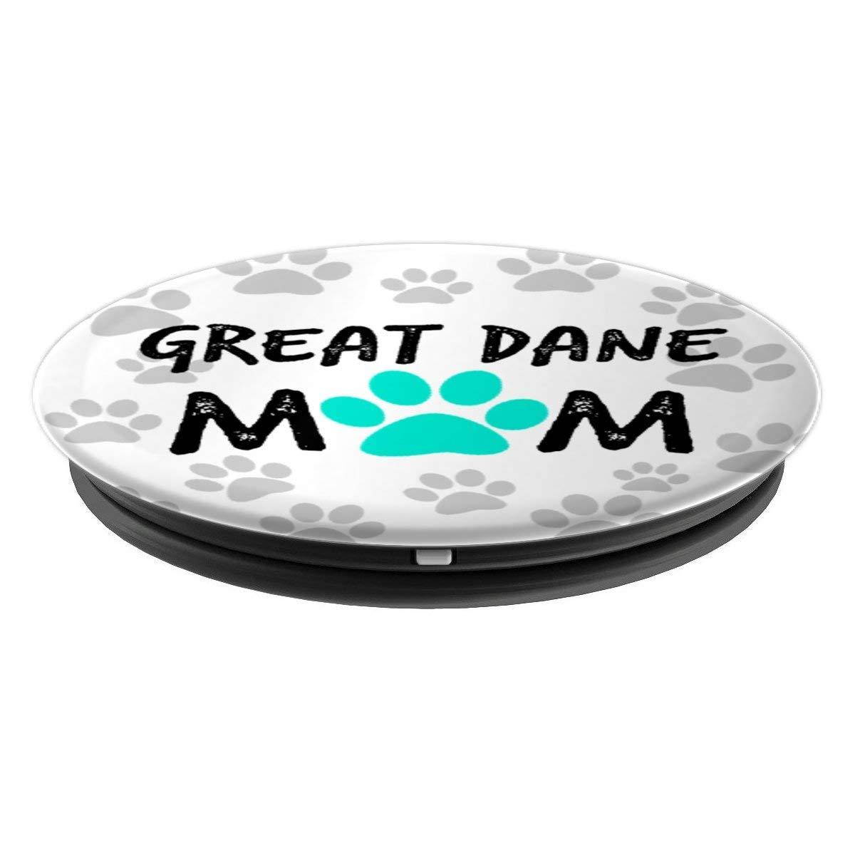 Great Dane Mom Womens Phone accessory cute Dane Dog gift - PopSockets Grip and Stand for Phones and Tablets