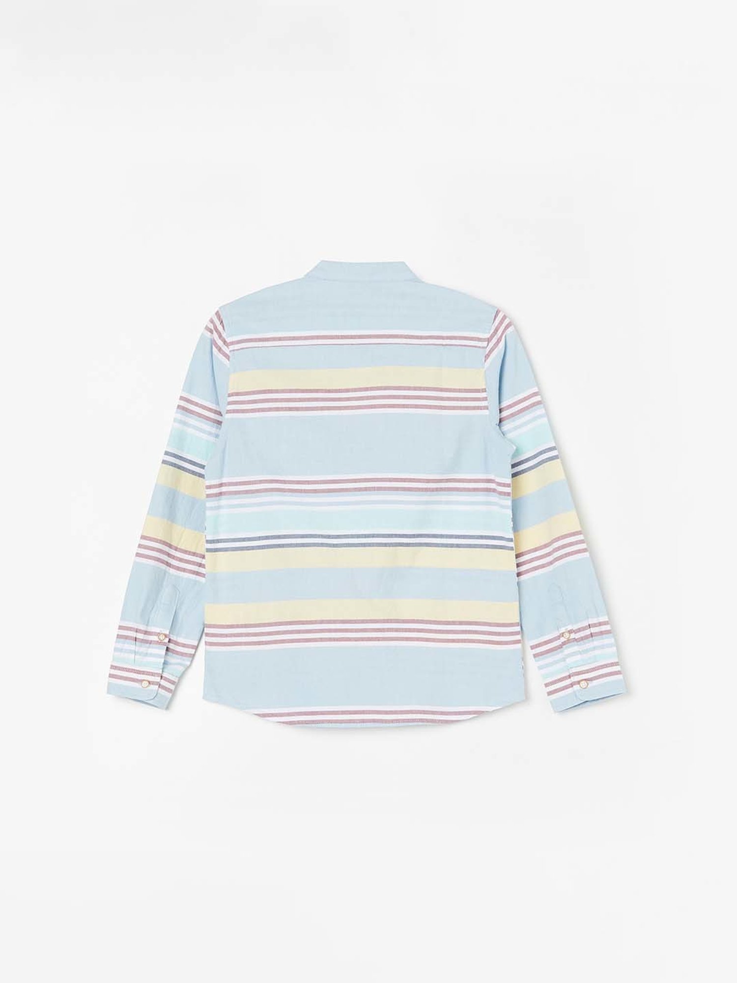 Fame Forever by Lifestyle Kids Multicolor Cotton Striped Full Sleeves Shirt