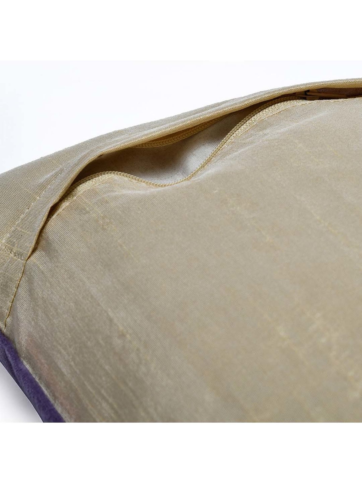 @home Nilkamal Lavender Cotton Cushion Cover