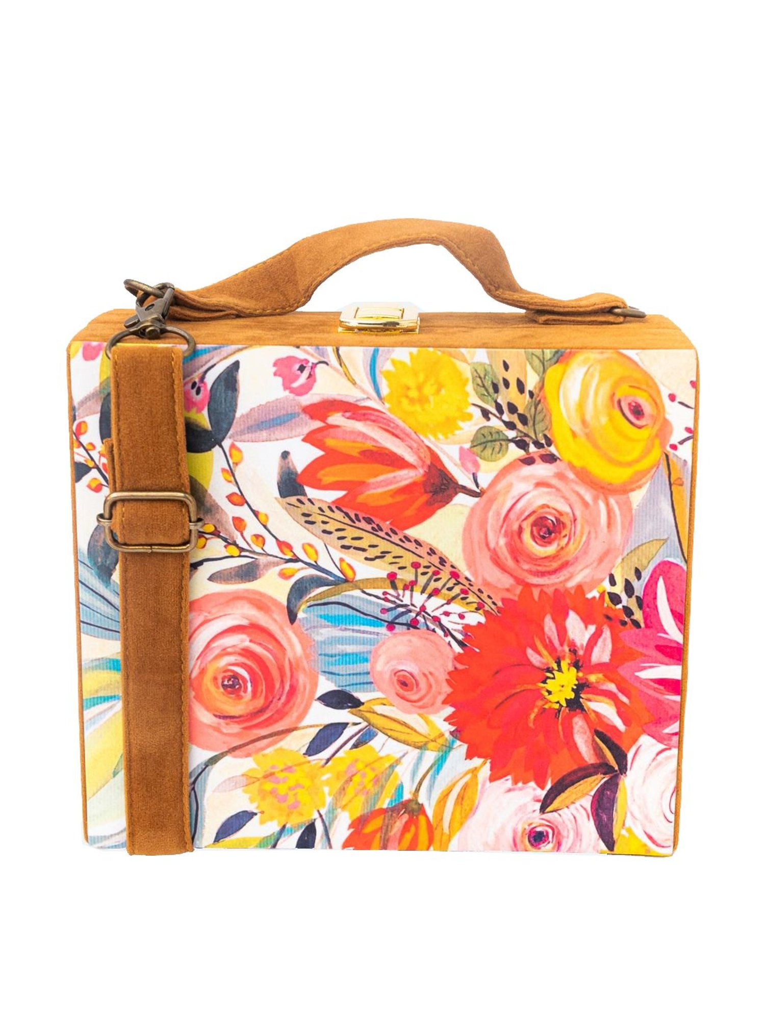 NR by Nidhi Rathi White Fabric Clutch