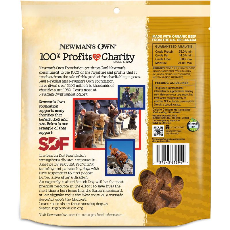 Newman's Own Organic Beef Flavor Soft Dog Treats - 12oz
