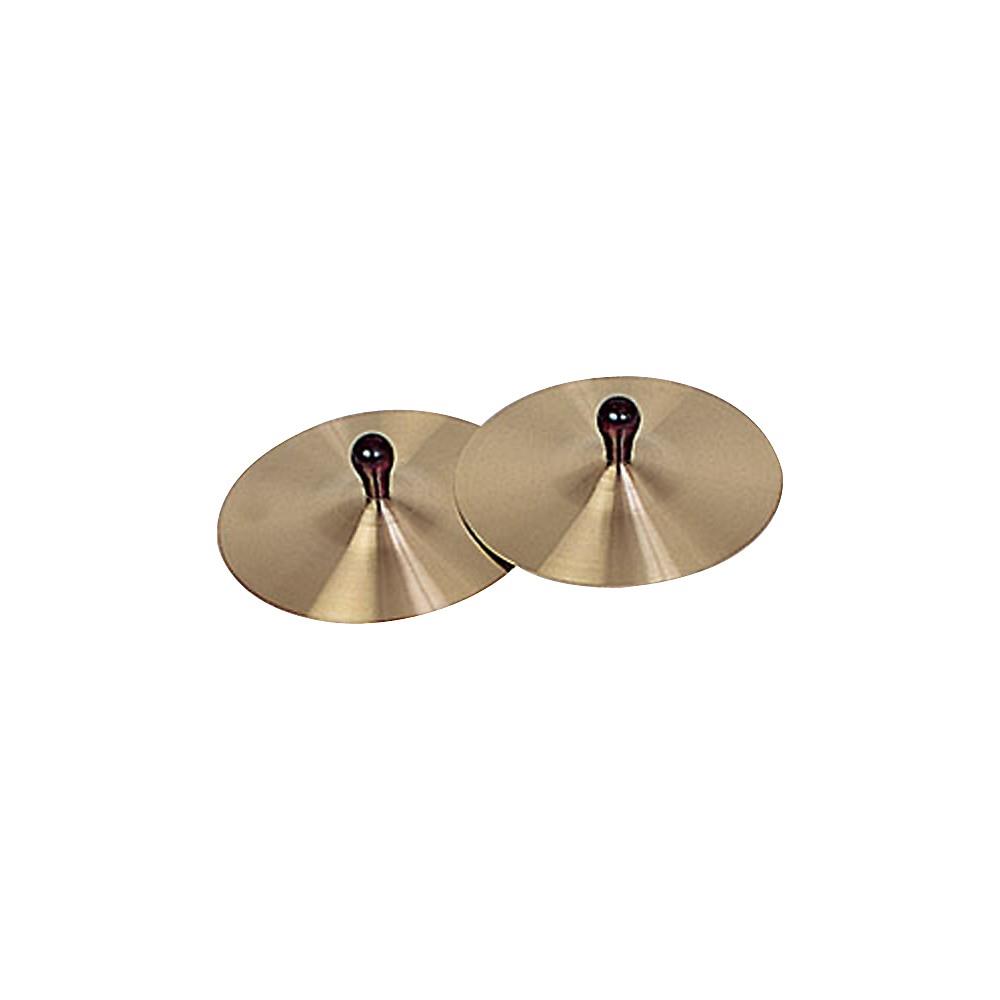 Rhythm Band Brass Cymbals with Knobs 7 in. Pair With Handles