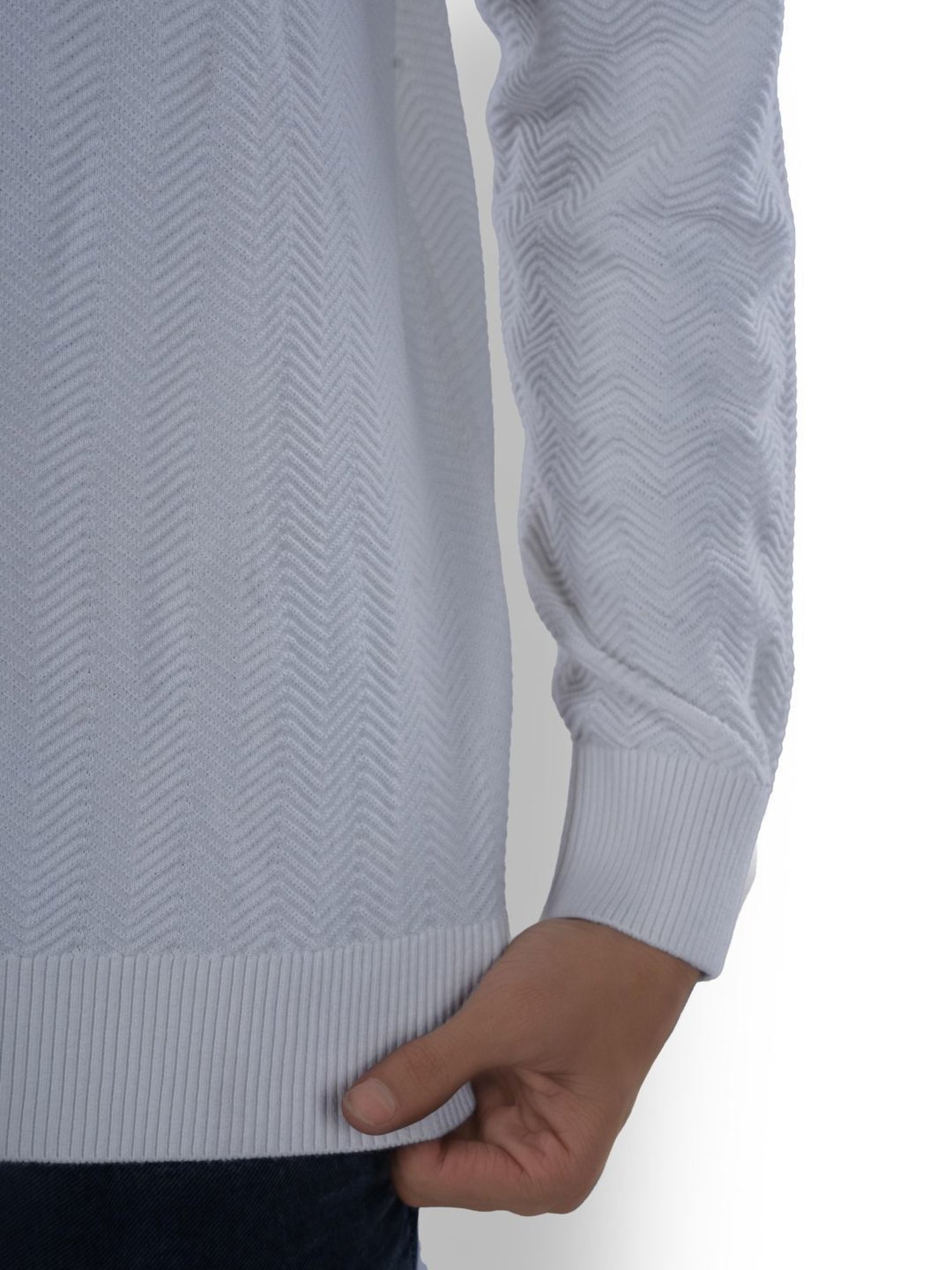 Celio* Ecru Regular Fit Sweater