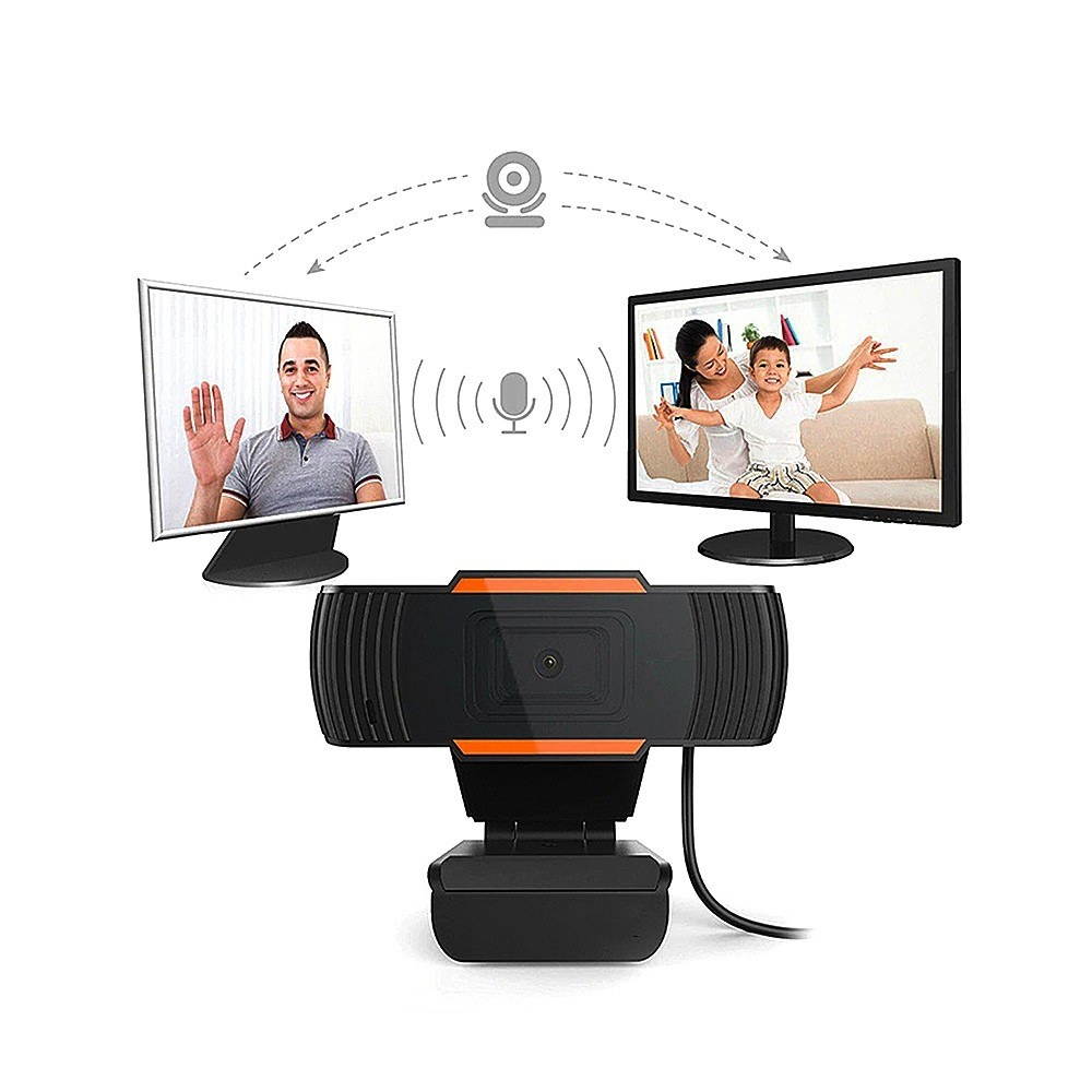 1080P 2MP Wide-Angle HD Webcam 30fps Auto Focusing Web Cam Noise-reduction MIC Laptop Computer Camera USB Plug