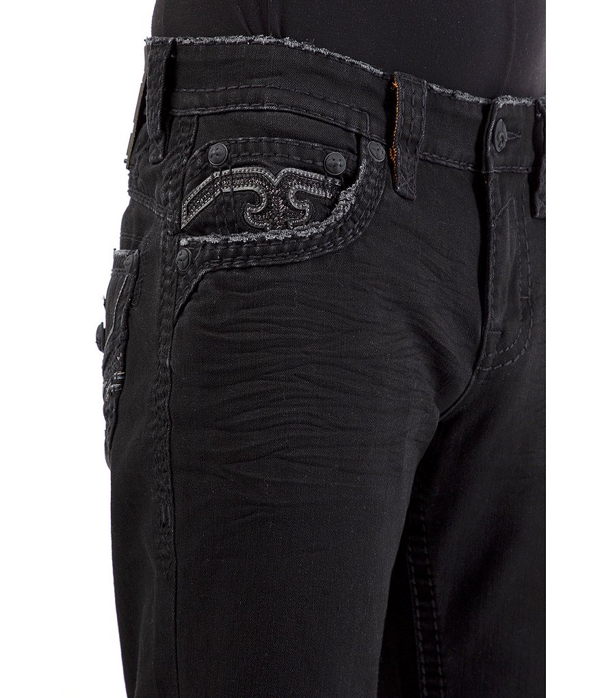 Rock Revival Tabby H200 23#double; Outseam Rigid Straight-Fit Shorts