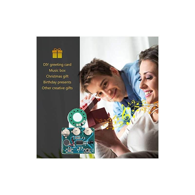 Recordable Sound Module Button Control 8M MP3 WAV Music Voice Player Programmable Board with Speaker for Mothers Day DIY Music Box Greeting Card Creative Gift