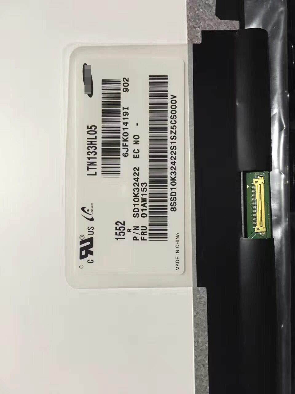 13.3" LED LCD Screen LTN133HL05-902 30pin edp FRU:01AW153 1920X1080 FHD
