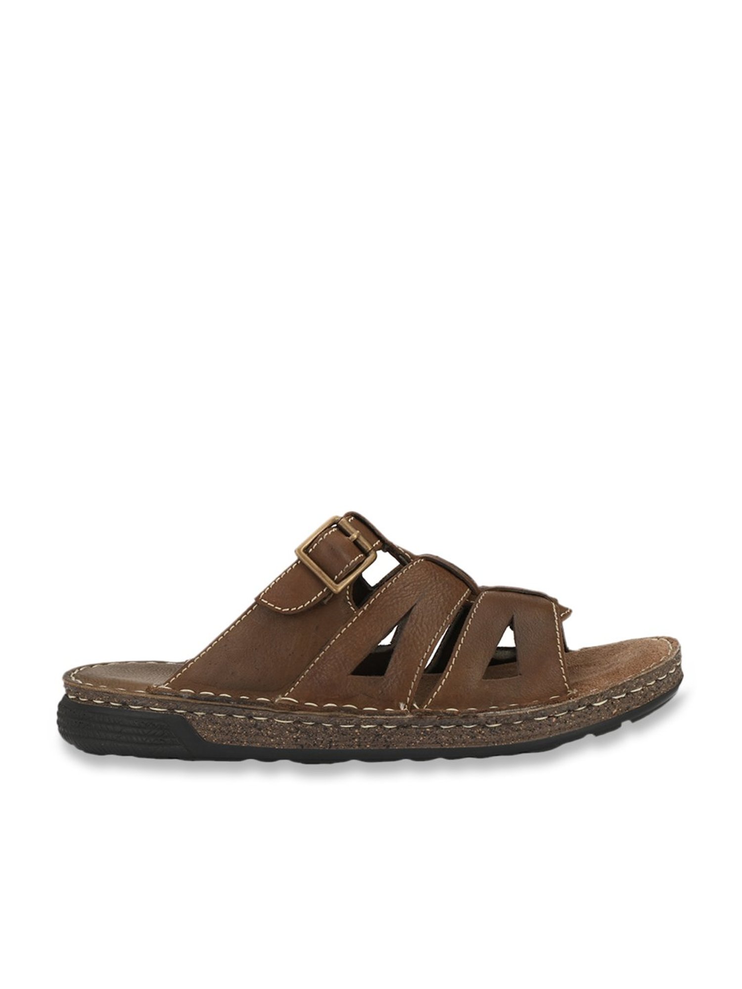 Delize Men's Brown Casual Sandals