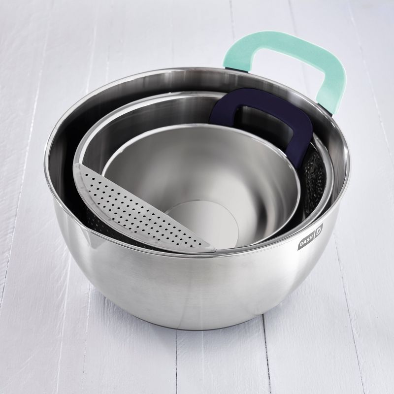 Dash 3pc Stainless Steel Mixing Bowl Set