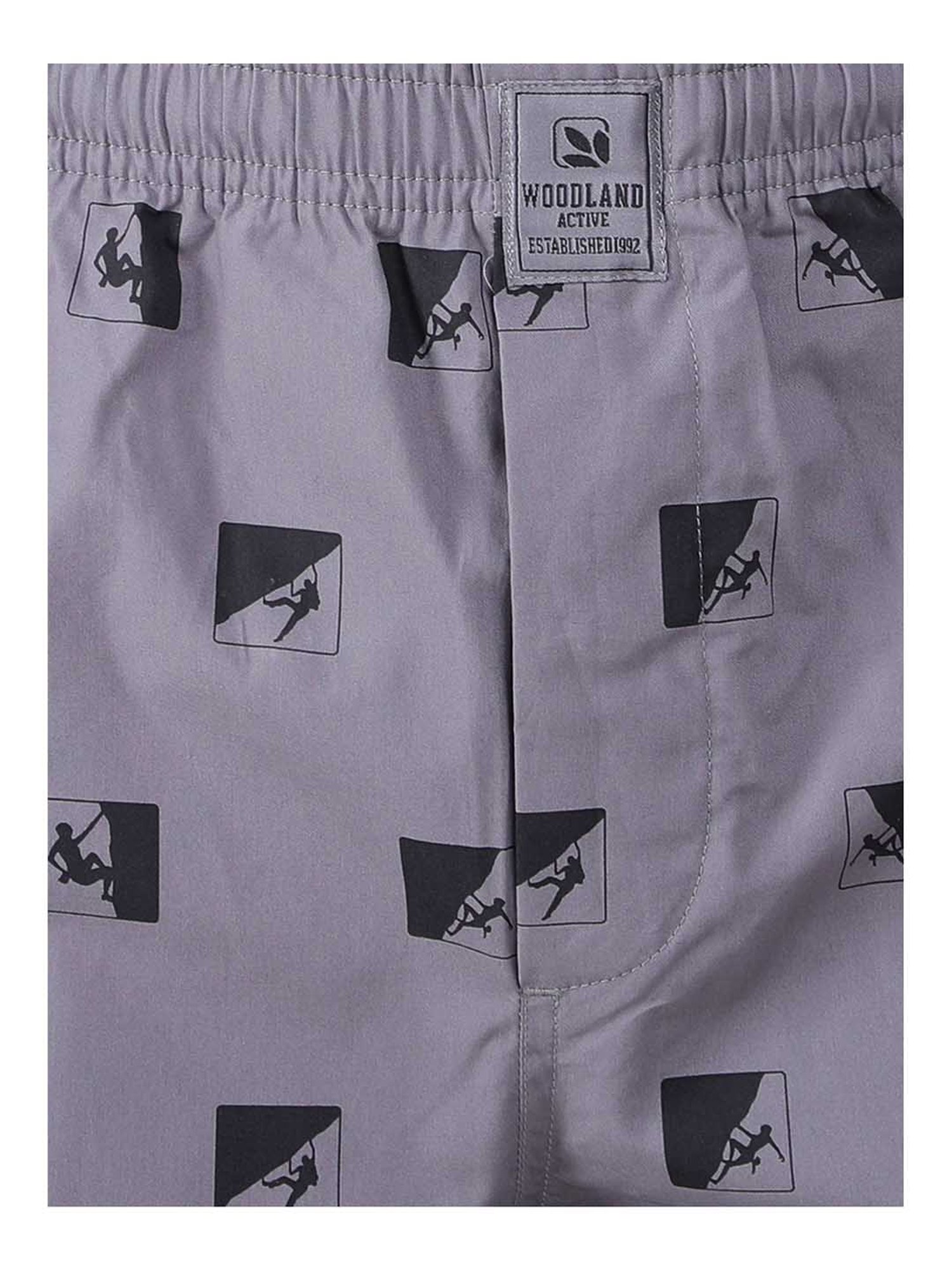 Woodland Dark Grey High Rise Cotton Pyjama Pants