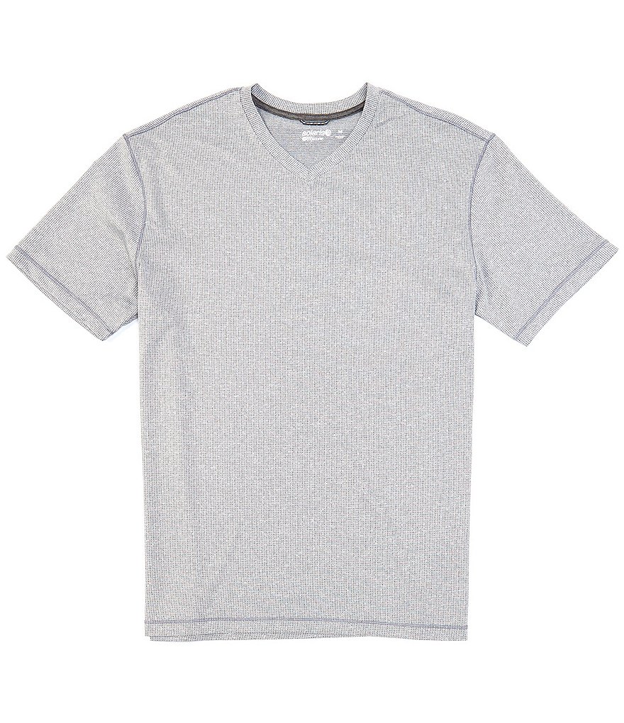 Solaris Powered by CoolCore Short-Sleeve Striated V-Neck Tee