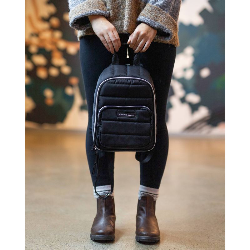 Arctic Zone Quilted Cooler Lunch Bag - Black