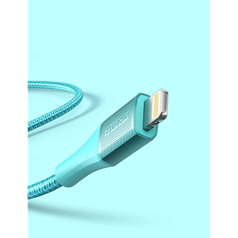 iPad Charger 6ft MFi Certified iPhone Charger Braided Nylon Lightning Cable with Premium Metal Connector Apple Charging Cable for iPhone 11XSMaxXRX876S6 Plus iPad MiniAirBlue
