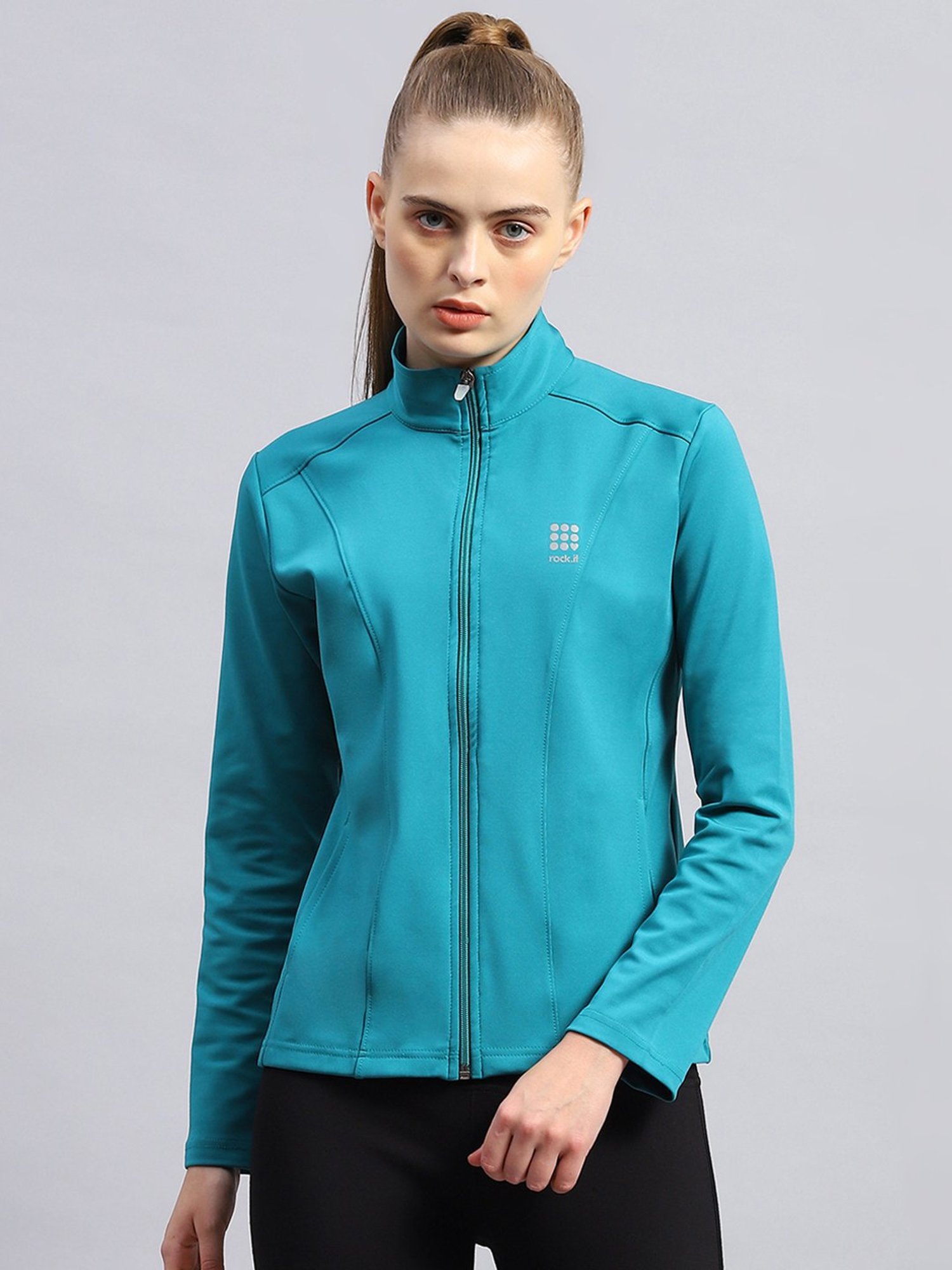 Rock.it Turquoise Regular Fit Sports Jacket