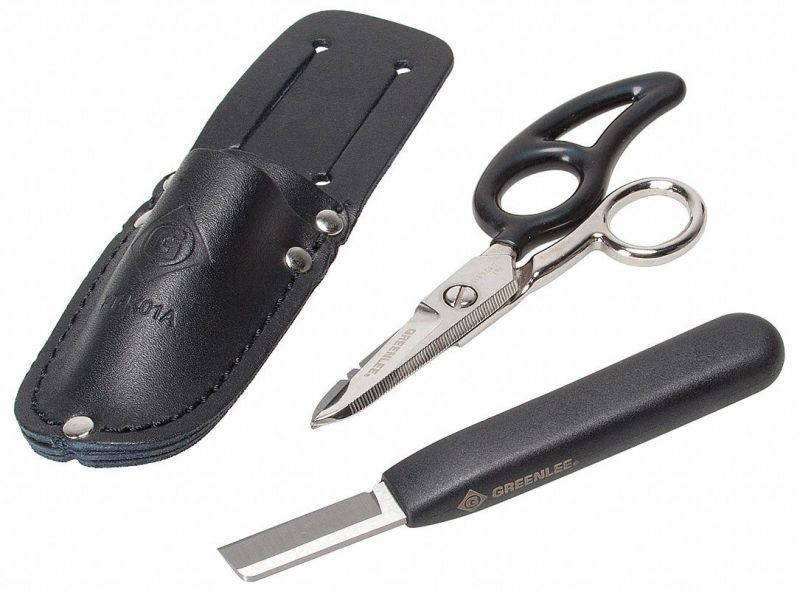 Tempo Communications Electrician Knife/Scissors,1-3/4 in  PT-K01A