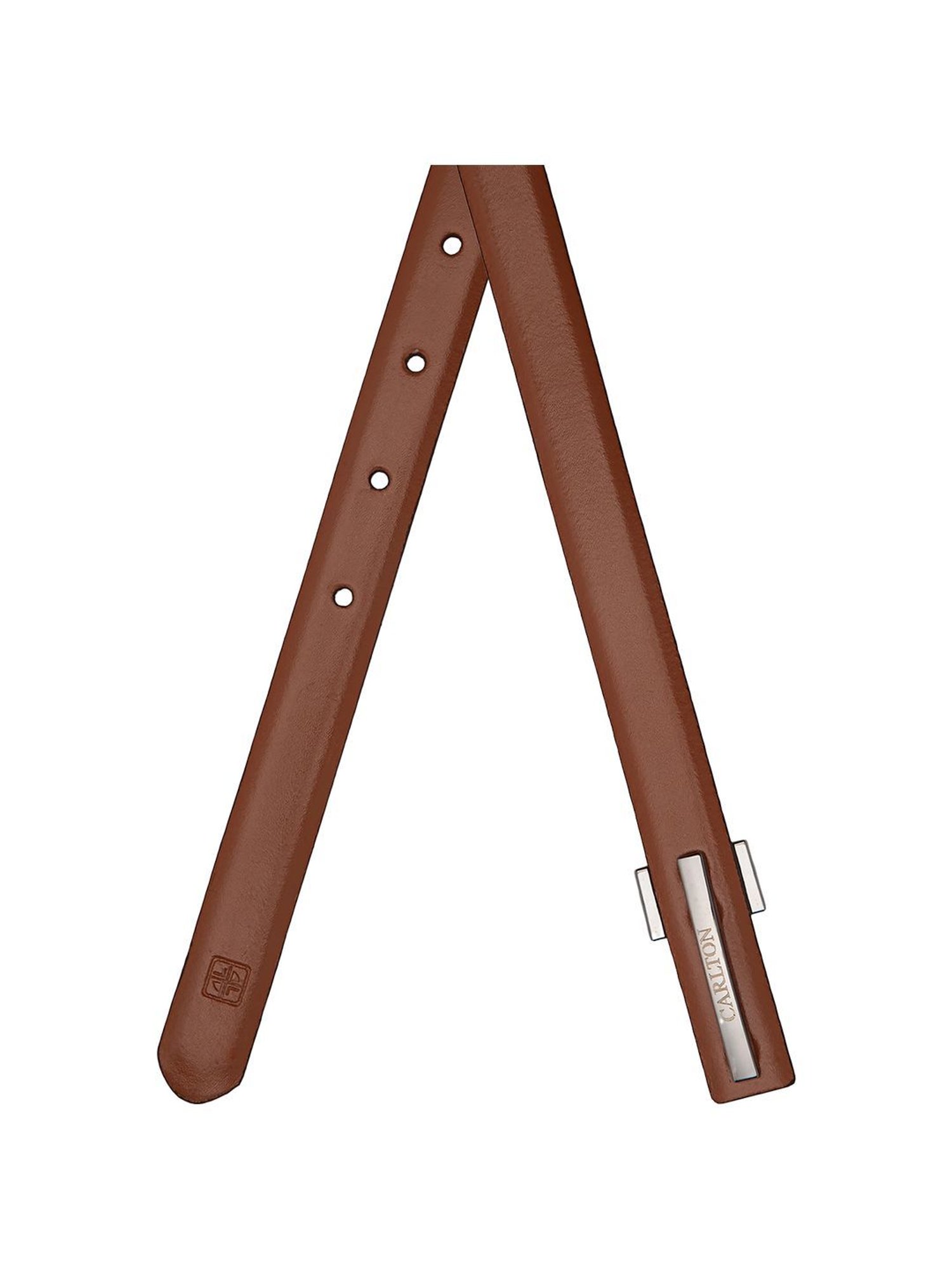 Carlton London Tan Leather Waist Belt For Women