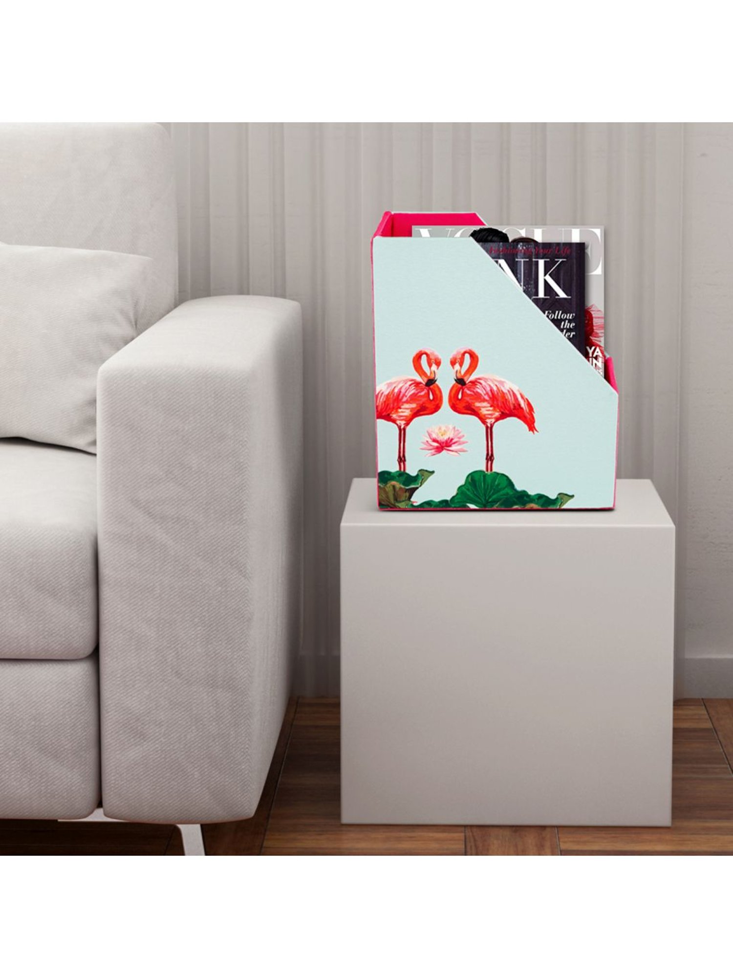 SEJ by Nisha Gupta Mint Blue Magazine Rack - Set of 1