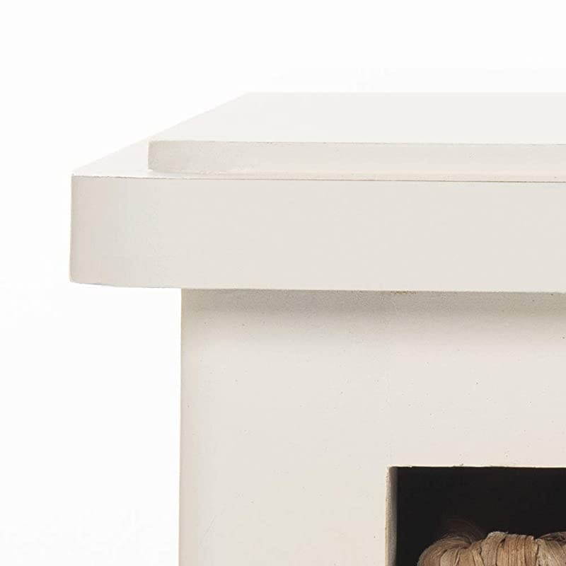 Home Collection Rooney Entertainment TV Unit, Vintage White