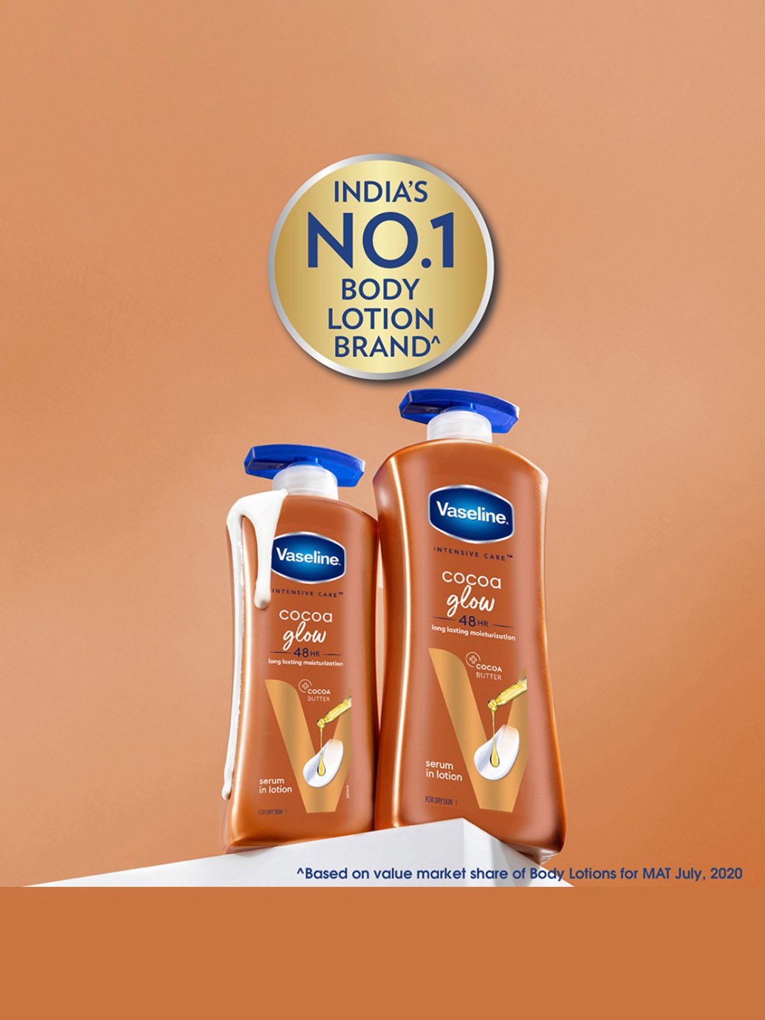 Vaseline Intensive Care Cocoa Glow Body Lotion - 600 ml