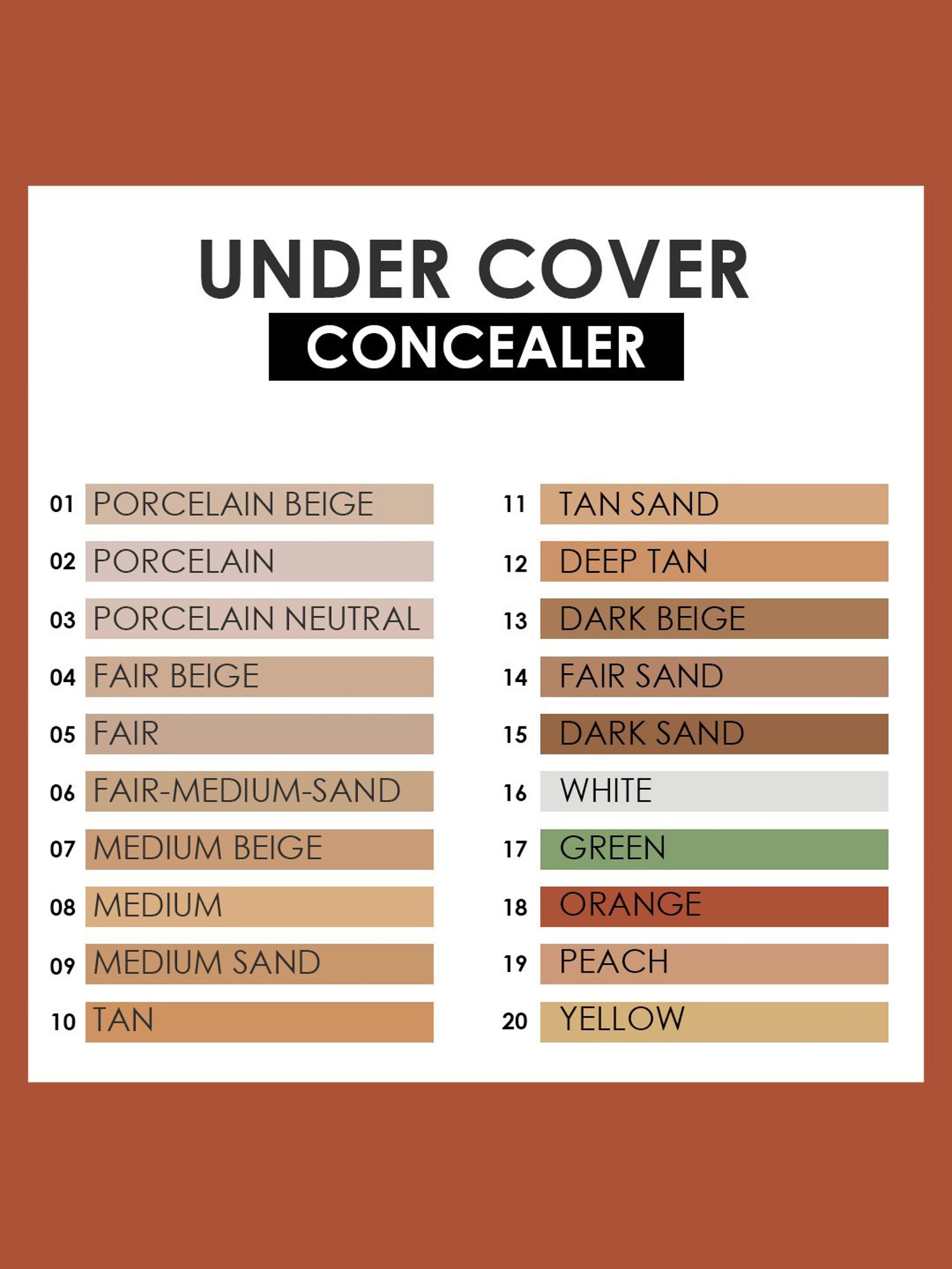 C2P PROFESSIONAL MAKEUP Under Cover Concealer Dark Sand 15 - 8 ml