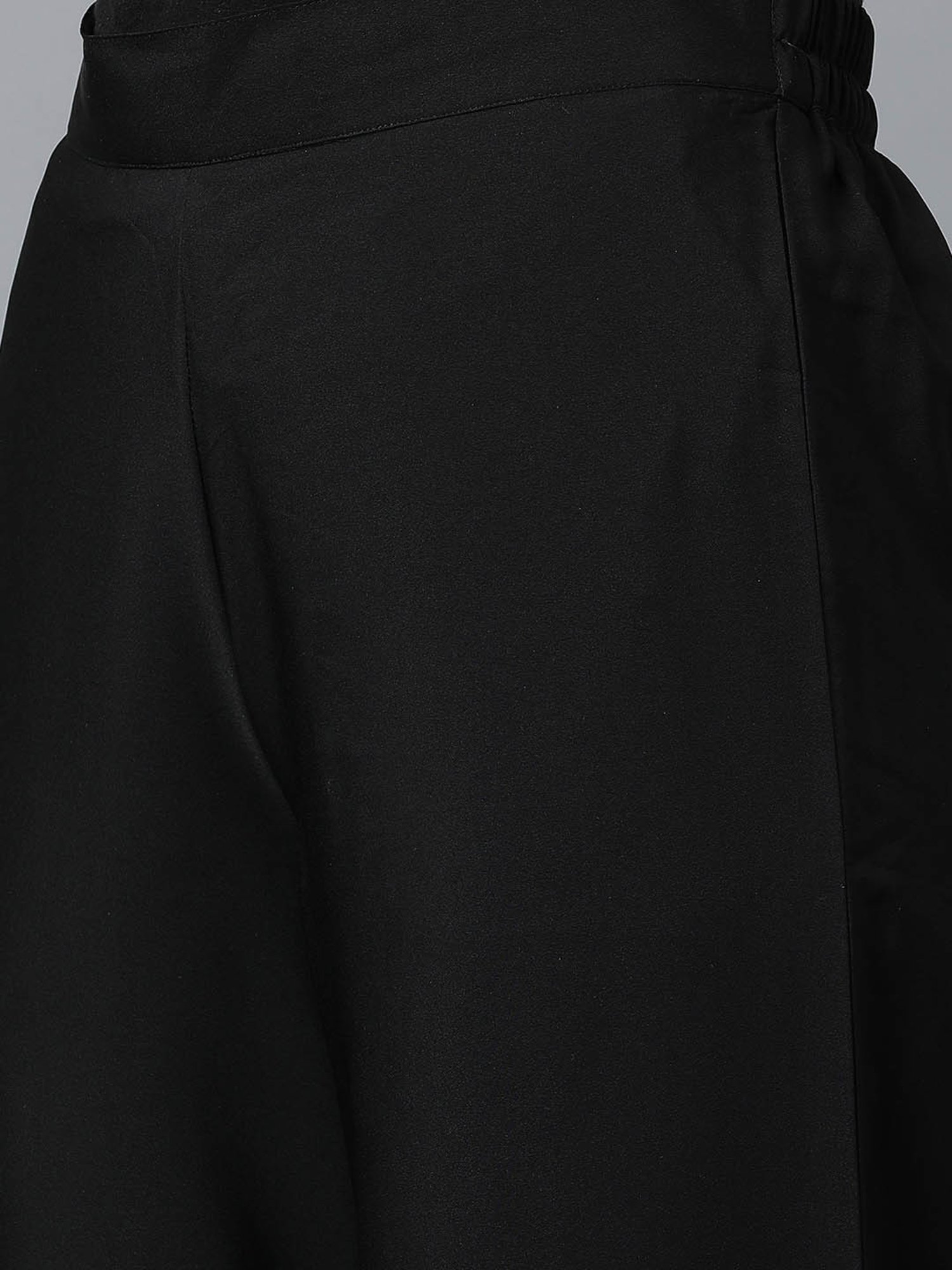 Ziyaa Black Printed Kurta With Palazzo & Dupatta