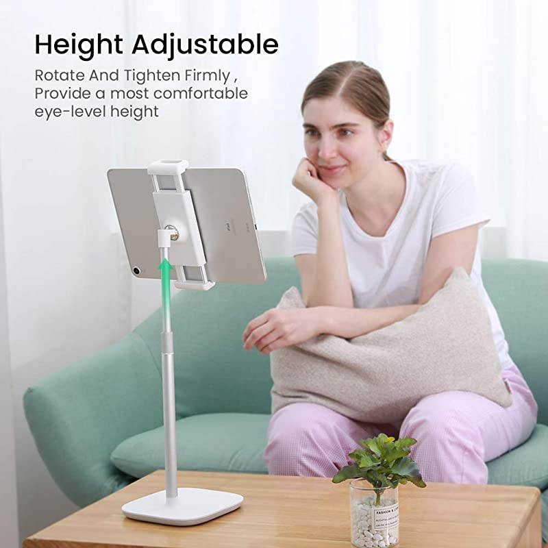 Tablet Stand Holder Height Adjustable Compatible for iPad Holder Desk Mount Dock Compatible for 2018 iPad Pro 12.9 iPad Air 10.5 Mini 4 3 2 Samsung Galaxy Tab A 10.1 Nintendo Switch