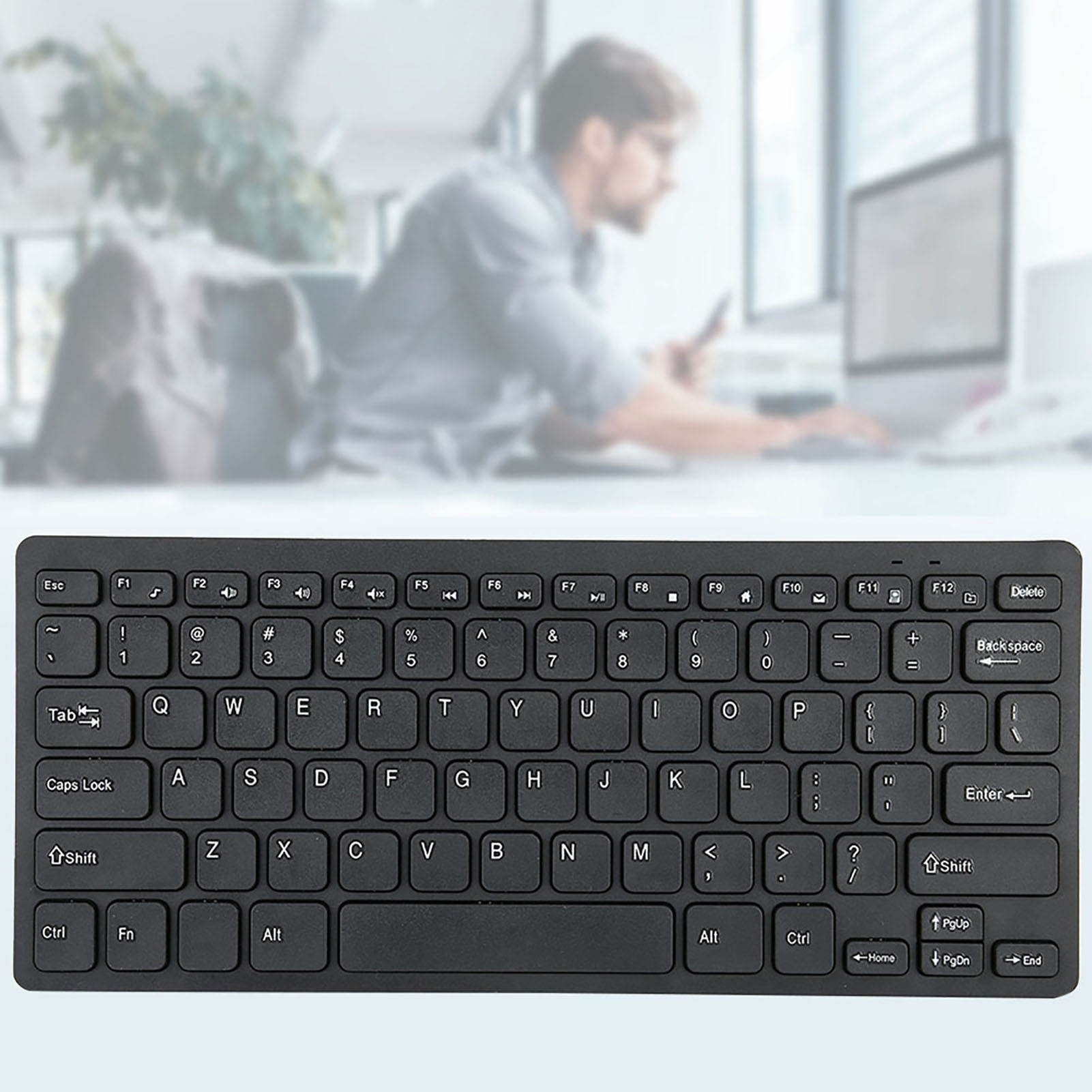 Wireless Keyboard&Mouse Combo 78 Keys 2.4G Stable Connection Ultra Thin Cordless