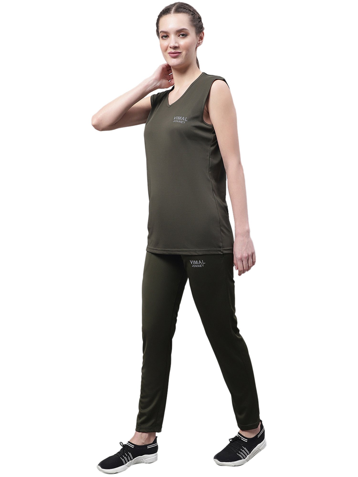 Vimal Jonney Green T-Shirt With Trackpants